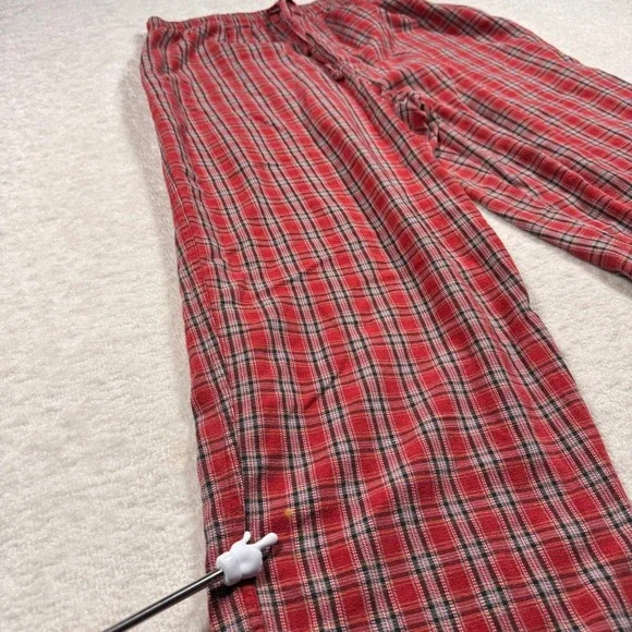 Disney Store Red Plaid Cotton Pajama Pants Lounge Sleepwear Size S/M - Picture 5 of 10